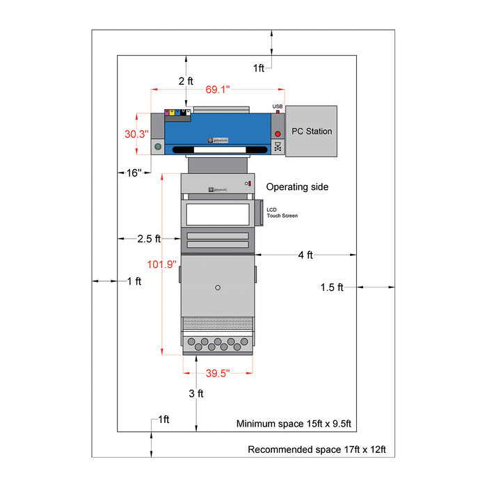 DTF Printer - P604 - 24" 4 Head DTF Printer