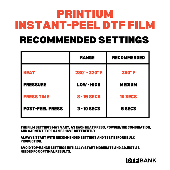 Premium Instant Peel DTF Film - 23.6" x 325'