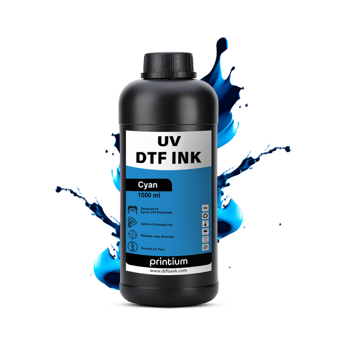 Tinta UV DTF - Cian 1 Litro